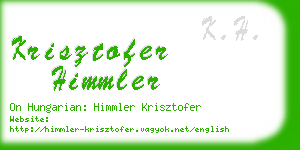 krisztofer himmler business card